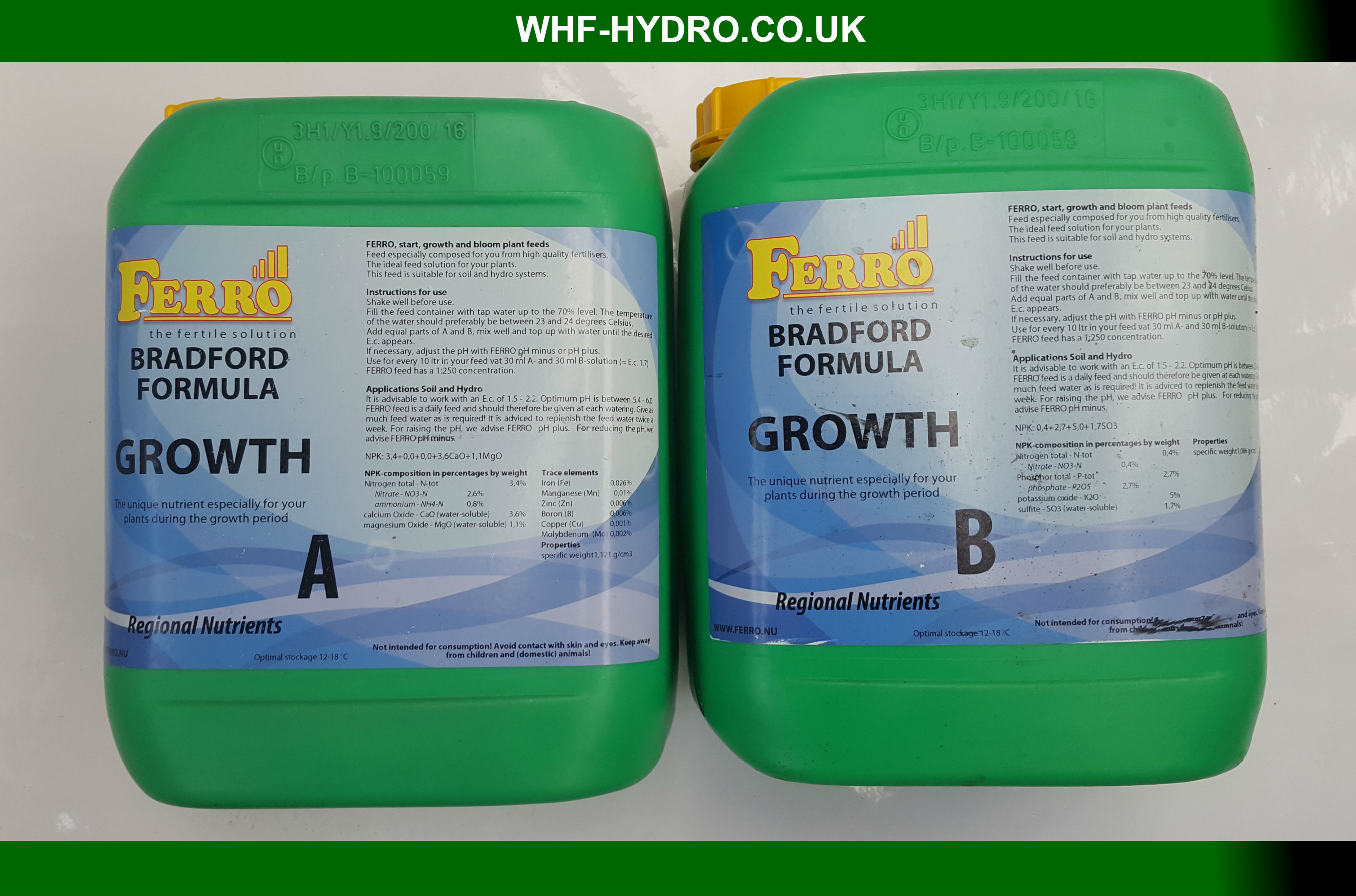 Soil / Hydro Growth A&B Bradford Formula 5L
